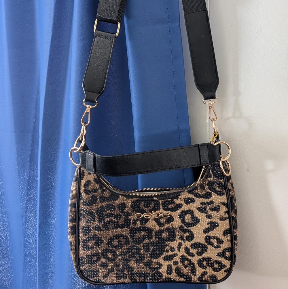 Bebe New Animal Print  Bag with Accents